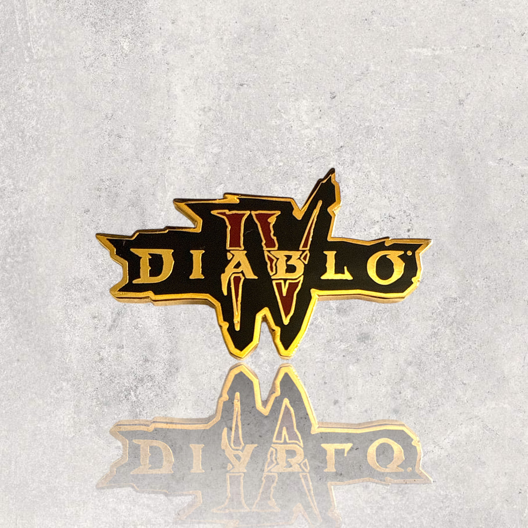 Diablo IV Logo Golden